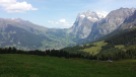 Blick von der MTB Strecke runter nach Grindelwald